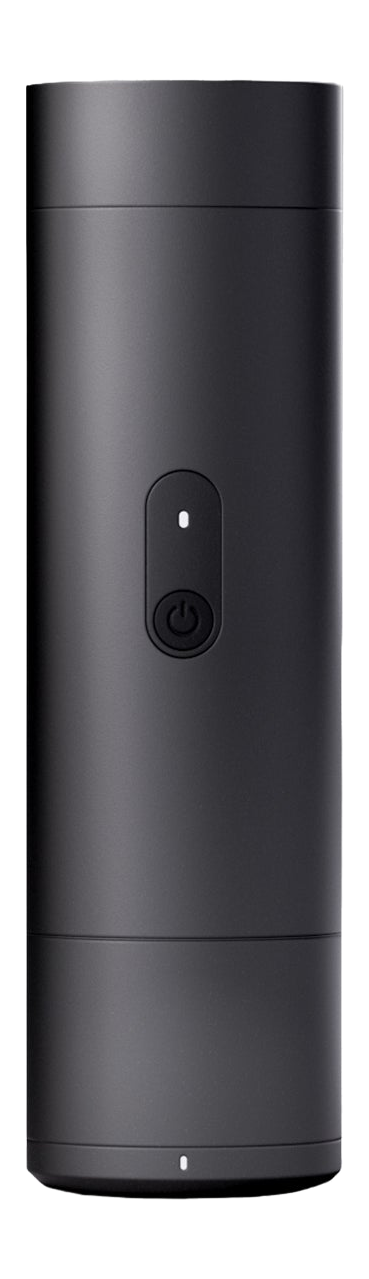 ORBI in its compact portable configuration with the cup attached