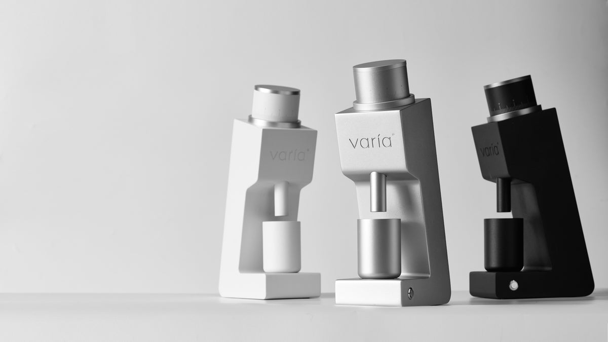 VS3 grinders in white, silver and black