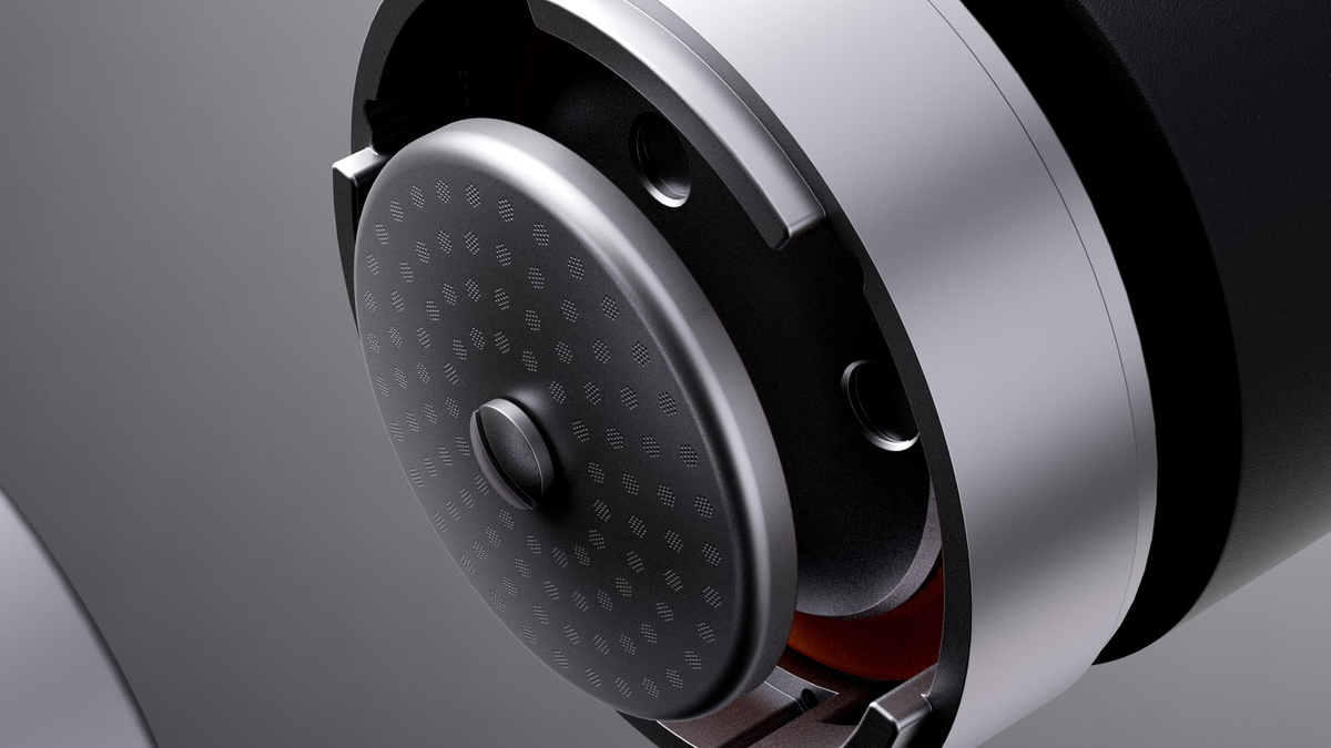 ORBI brewer showing its 58 mm group head, removable lid and brewing assembly