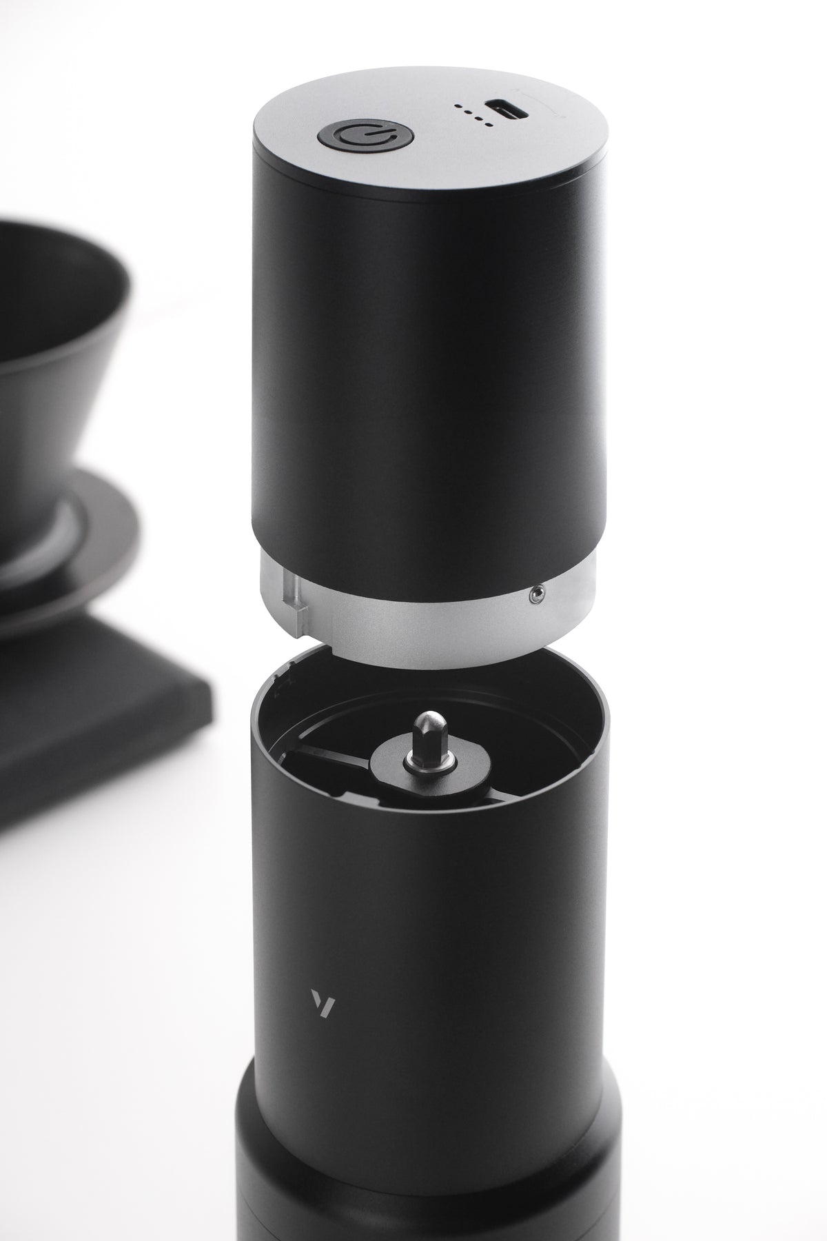 The quick-connect motor, lifted clear.