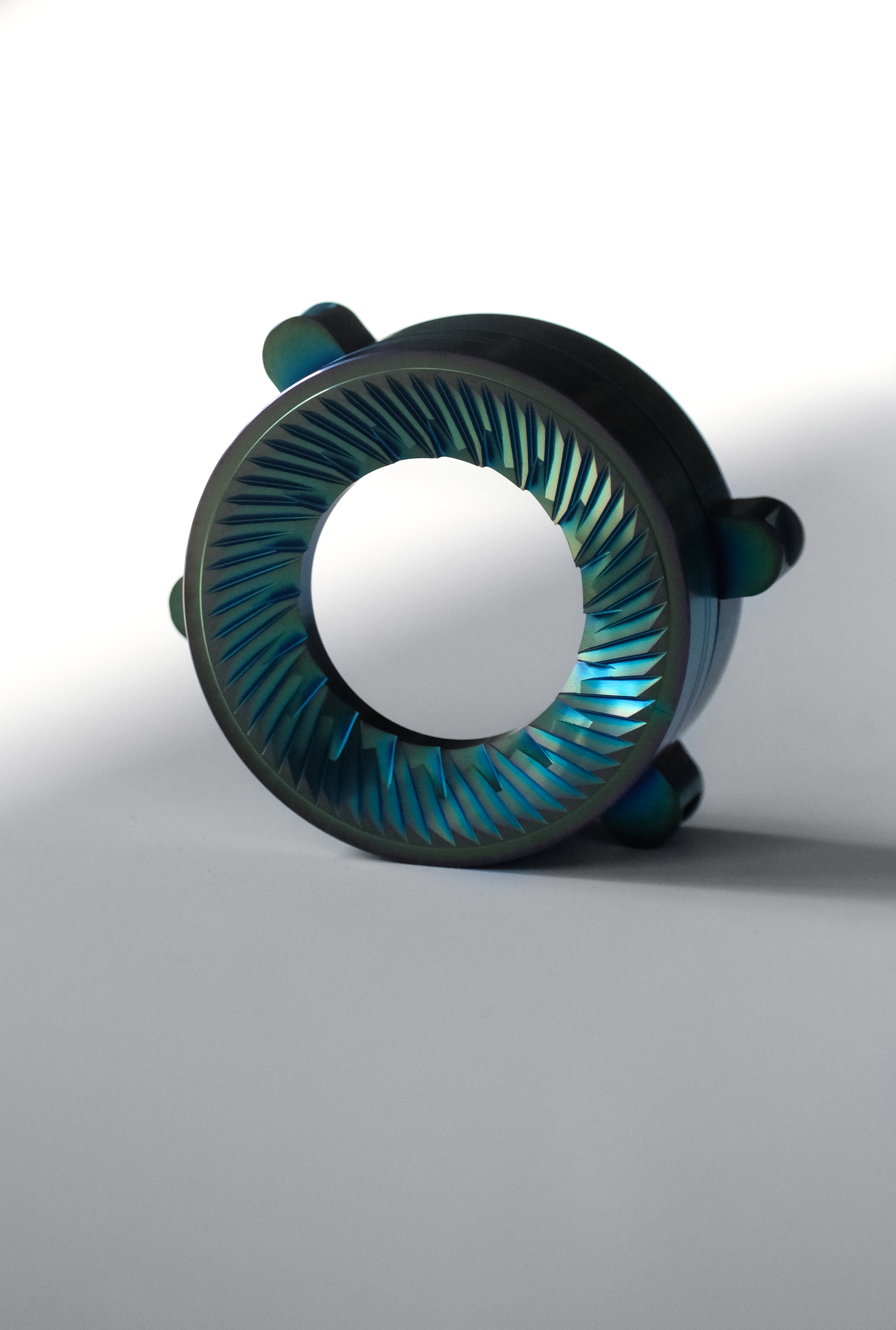 Hypernova Iridescent Titanium Coated 58mm Flat Burrs for VS6