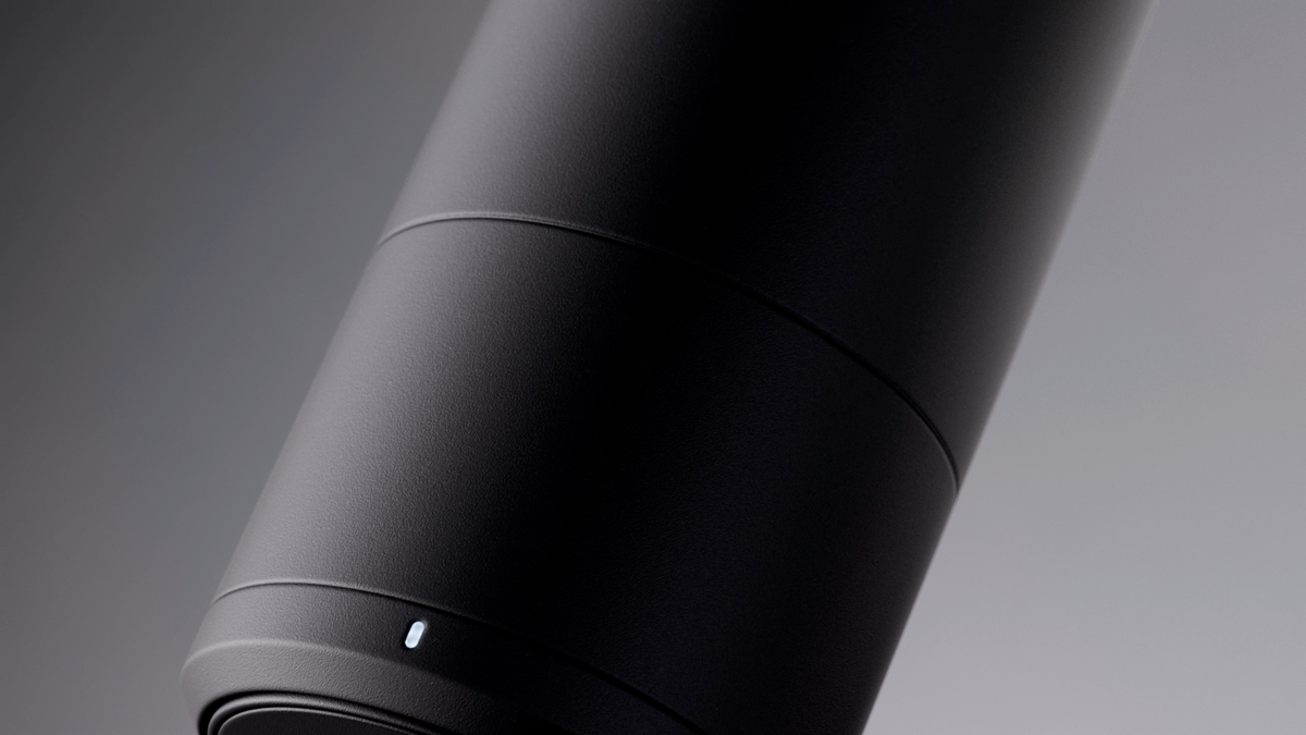Close detail of ORBI body finish and cup scale indicator