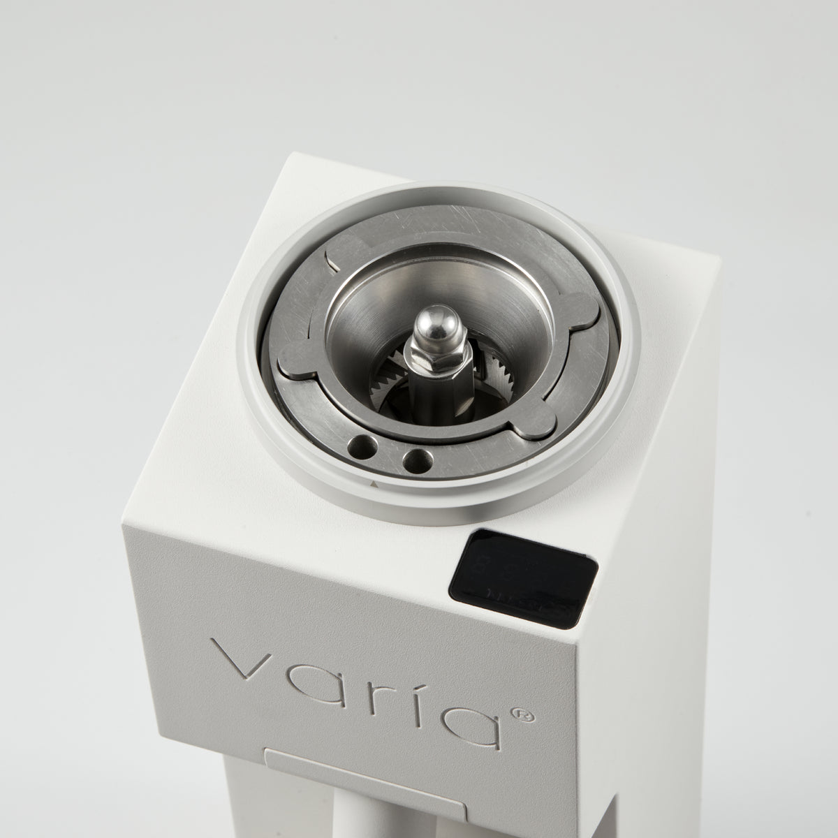 The VS6 Supernova flat burr assembly in its chamber