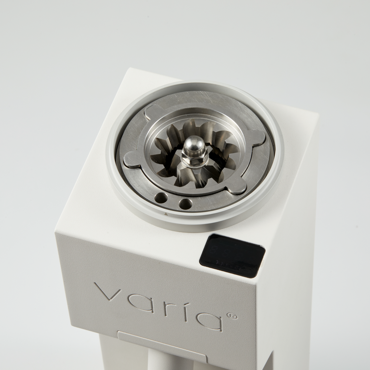 VS6 chamber with a conical burr assembly fitted